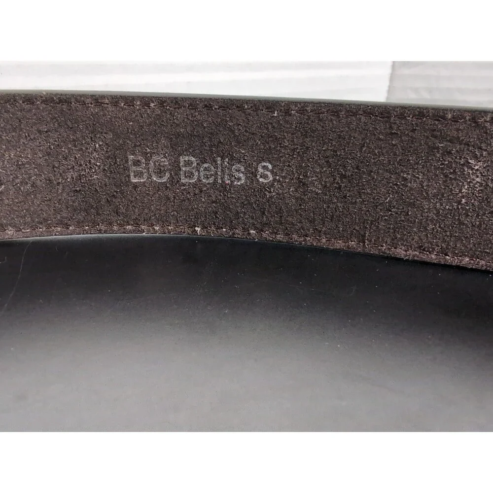 BC Belts Leather Belt with Embossed Western Pattern Small (32-33), Brown NWOT